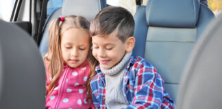 Cute Children In Car