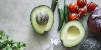 Ingredients For A Fresh Guacamole Food Photography Recipe Idea