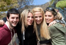 Group Of Happy Smiling Youth