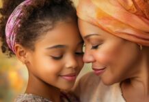 A mother and daughter