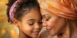 A mother and daughter