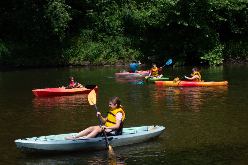 Kids kayaking