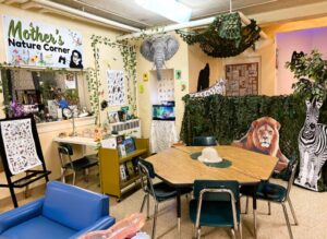 A nature-themed classroom