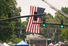 People at a summer festival in America